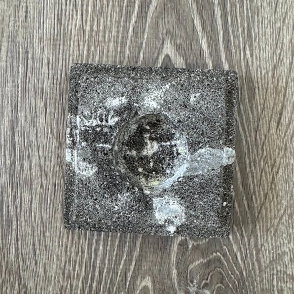 Heart Chakra Candle & Lava Stone Holder | 8 Inch Love Pillar w/ Essential Oils - Picture 9 of 10